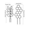 6Pcs Trellis for Potted Plant Garden Trellis for Climbing Plant Stackable Plant Trellis Indoor Plastic Potted Plant