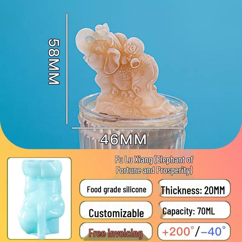 Crocodile-Shaped Silicone Ice Cube Tray for Whiskey – Large, Food-Grade, Cartoon Design