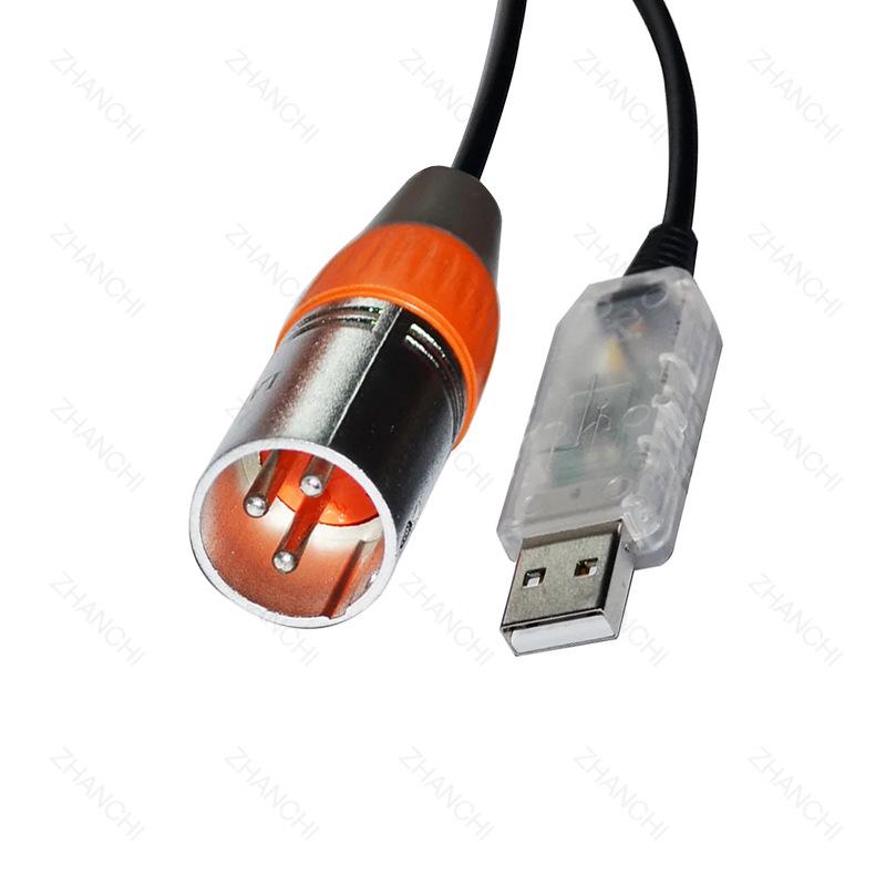 USB To DMX Console RS485 Debug Cable for Stage Lighting Control