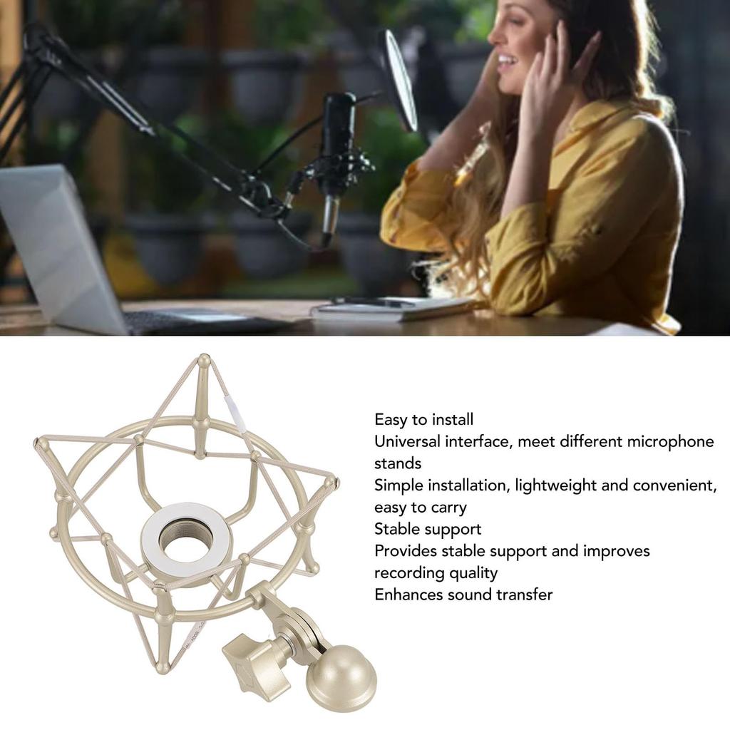 Premium Zinc Alloy Professional Microphone Shock Compatible with and MK4 for Radio and Anchoring Mount, TLM103, TLM193, TLM127, TLM170, Microphones,