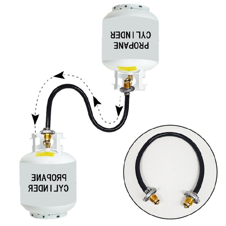 Zylinder gegenseitige Befüllung Verbindungsrohr Flüssiggasbehälter Befüllbrücke Aufblasanschluss Gummischlauch Einfach zu bedienen