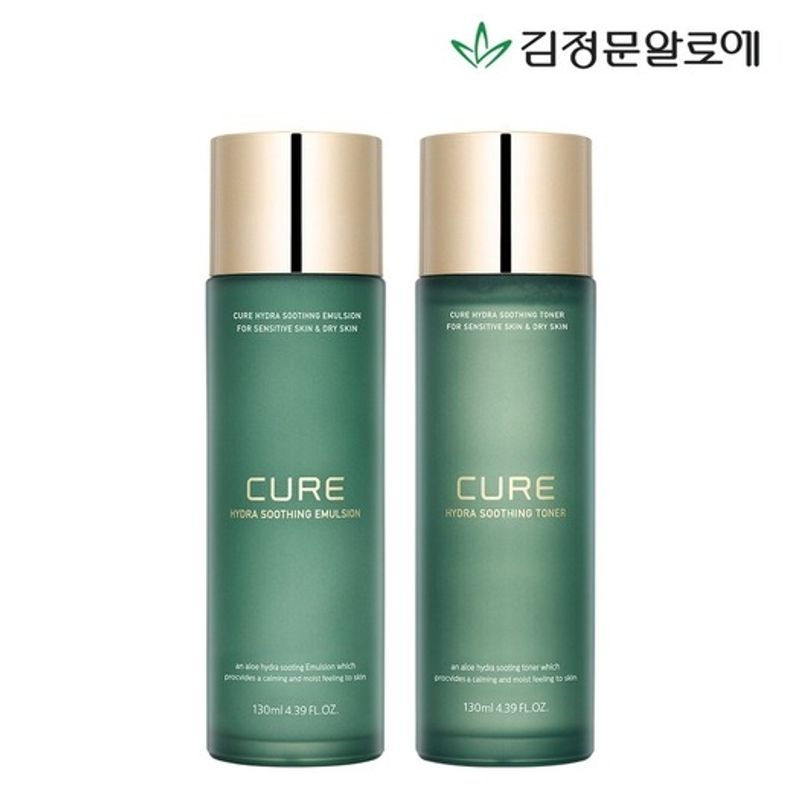 

CURE [Kim Jung-moon Aloe] Cure Soothing Toner + Emulsion FREE