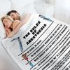 The Rules of Anesthesia Throw Blanket Baby Luxury Designer Camping funny gift Blankets