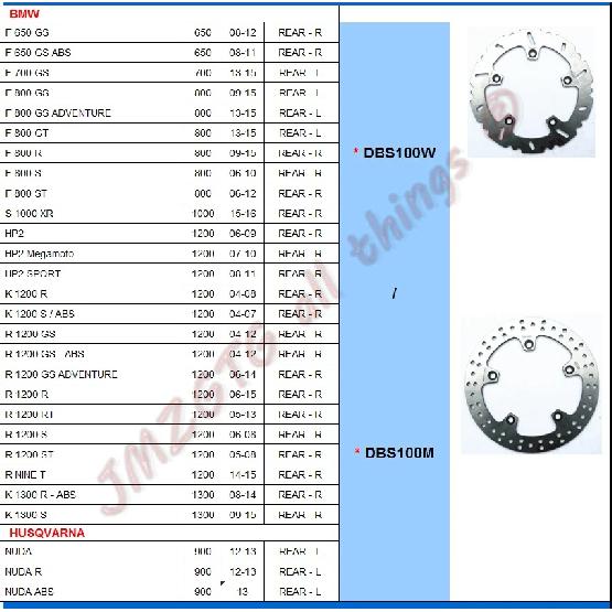 Motorcycle Brake Disc for BMW F650GS F700GS F800GS GT.R S ST S1000XR HP2 K1200R.S Dominator Floating Brake Disc Rear Rotor