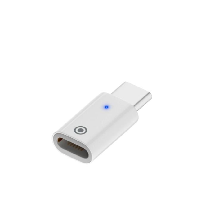 Konvertory pro nabíjení Type C/8Pin na 8Pin samice s LED indikátorem pro bezpečné a rychlé nabíjení tužky