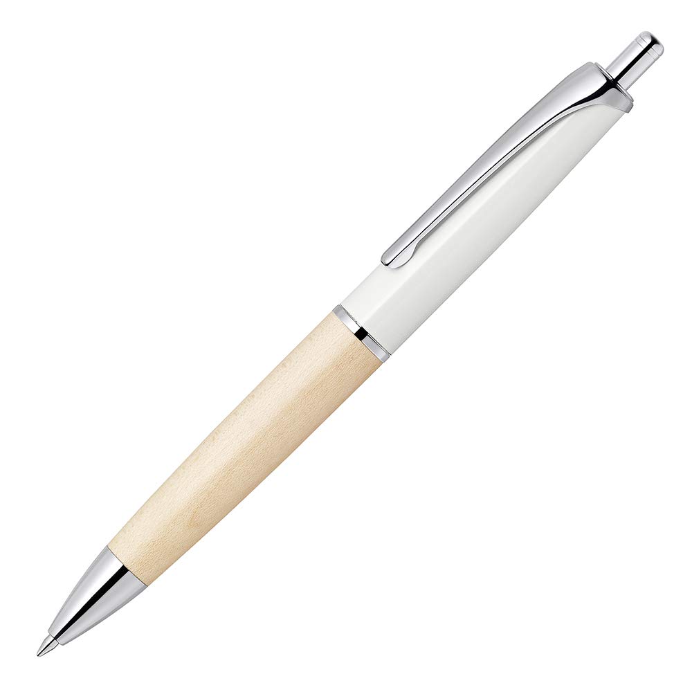 

Zebra Ballpoint Pen Filler Wood Knock Type Limited Edition White Oil-based 0.5 P-BAS76-NA-W