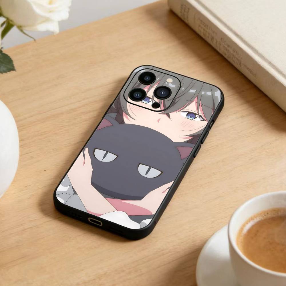 Kino Himari and Asanagi Yori Phone Case For iPhone 16,15,14,13,12,17,Pro Max,Plus Silicone Black Case