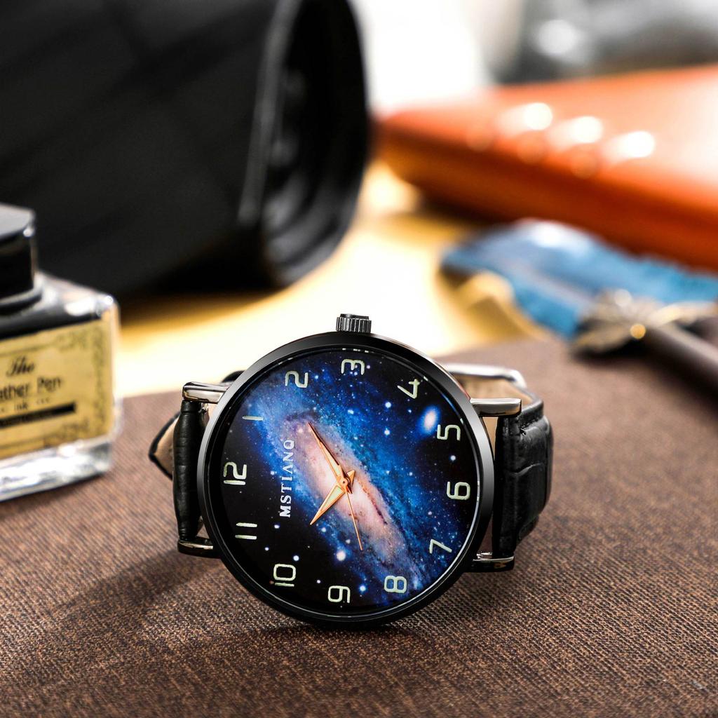 Luminous Starry Sky Galaxy Men'S Watch Simple Fashion Trend Business Explosive Products Direct Sales