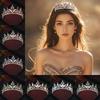 Baroque Wedding Hair Tiara Headpieces Jewelry Crystal Bridal Tiara Crown High-end Rhinestone Diadem Veil Tiaras Birthday Gift