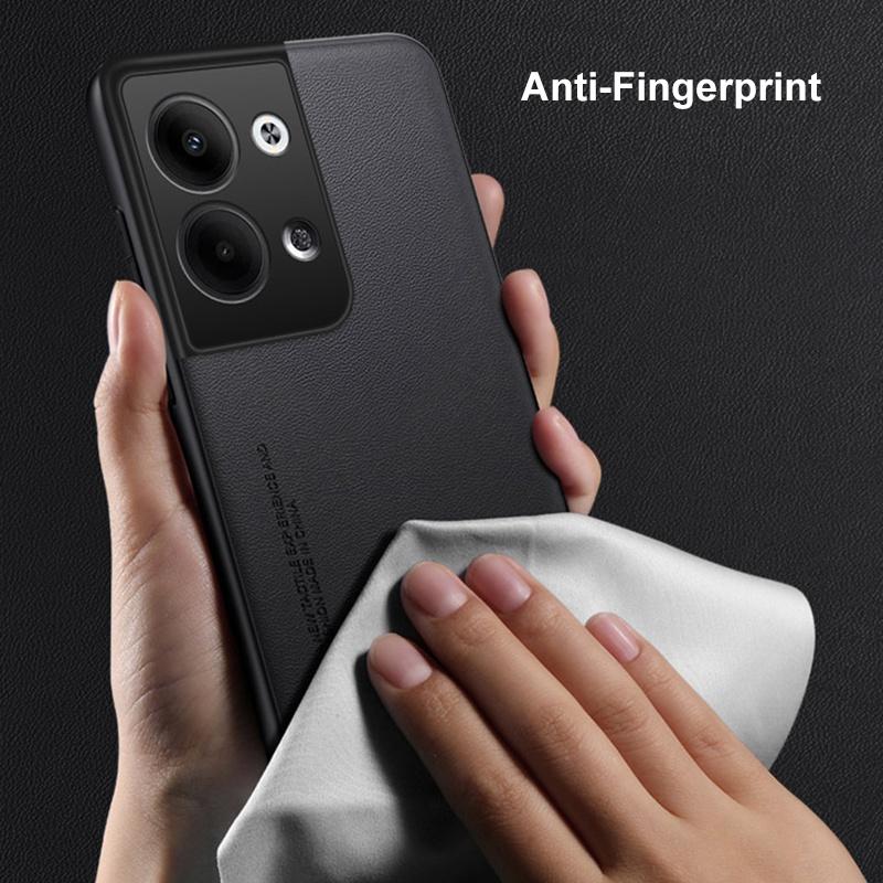Luxury PU Leather Case For OPPO Reno 9 Pro Plus Matte Cover Silicone Full Protection Phone Case For OPPO Reno 9 5G Reno9 Coque