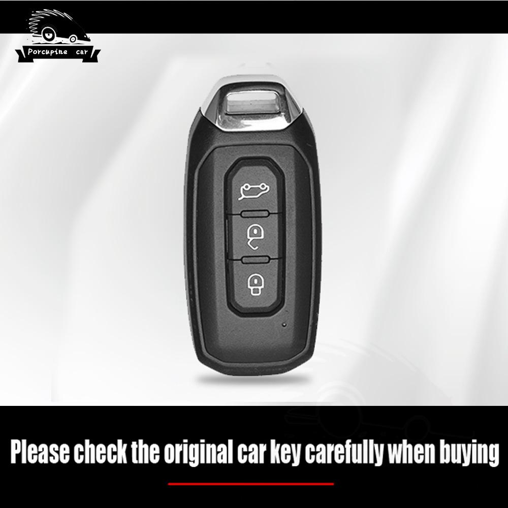 Fashion Zinc Alloy Car Key Case For Ford Territory Ev Smart Remote Key Cover Shell Holder Protector Auto Styling Accessories