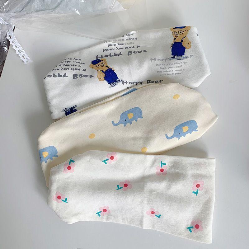 Cotton Maternity Winter Headband With Cartoon Strawberry Elephant Print For Postpartum Care And Breastfeeding Support