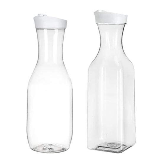 50 Oz Juice Carafe with Lids Airtight Drink Pitcher for Fridge Storage Easy Pour Milk Container Beverage Bottles for Bar Freezer