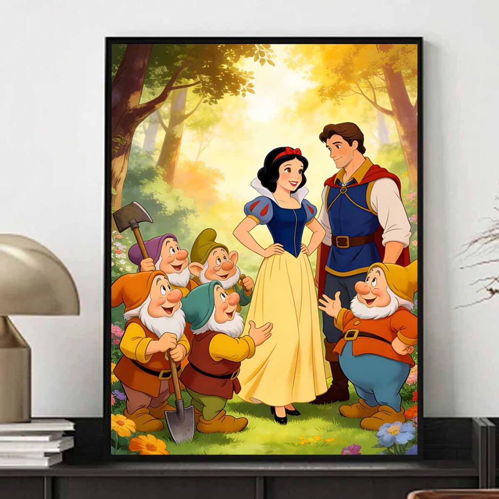 Disney Snow White and Seven Dwarfs Diamond Painting Full Diamond Art Kit Handmade Diy Home Decoration Gift
