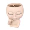 Resin Flower Pots for Home, Unique Flower Pot for Indoor and Outdoor Plants, with Drainage Hole, Add   and Personality To Your Home
