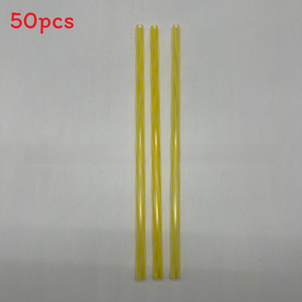 Plastic Rainbow Striped Drinking Straws With Twist Design For Party And Beverage Use