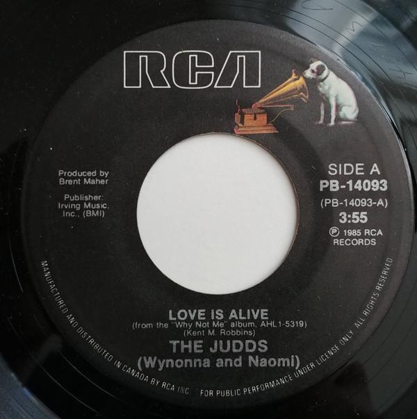 

7inch Record JUDDS - Love Is Alive PB14093 RCA 1985 Canada Pop Used