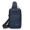 Męska torba crossbody w jednolitym kolorze, sportowa torba na klatkę piersiową na zewnątrz, torba na ramię o dużej pojemności dla dojeżdżających do pracy