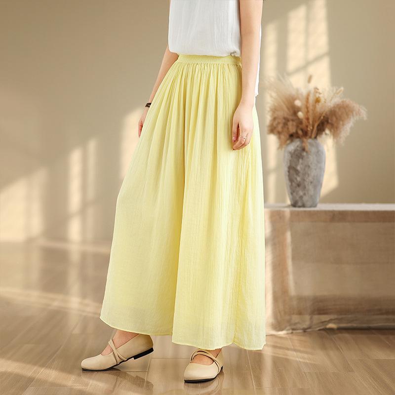 Women s White Sleeveless Top & Wide-Leg Pants - Summer 2026 New High-End Cotton Collection L