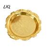 Jewelry Tray Vintage Embossed Stainless Steel Tray, Serving Platter for Desserts, Easy To Clean Storage Organizer, Snack Plate, Dining Table