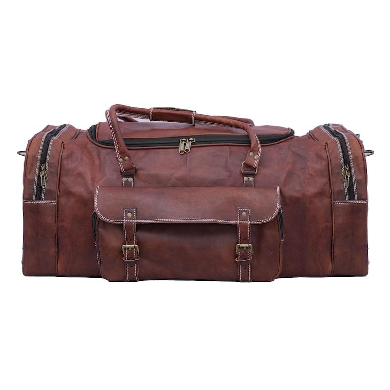 Classic Duffle for Him or Her Handmade Travel Luggage Vintage Leather Weekender Bag