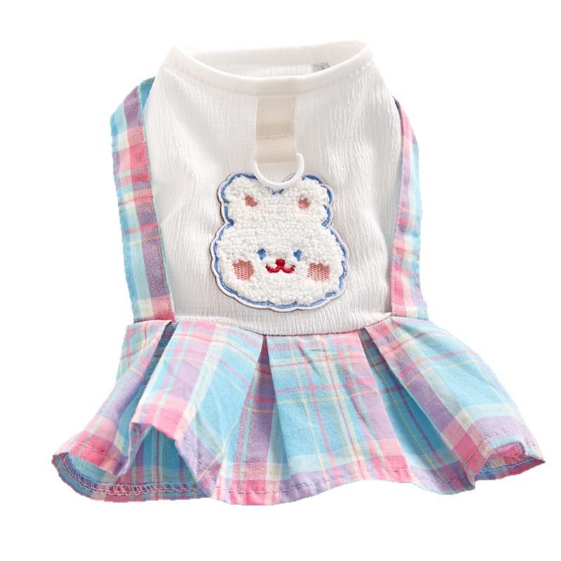 Pet Cat Yorkshire Pomeranian Puppy Dog Clothes Princess Spring and Summer Thin JK Skirt