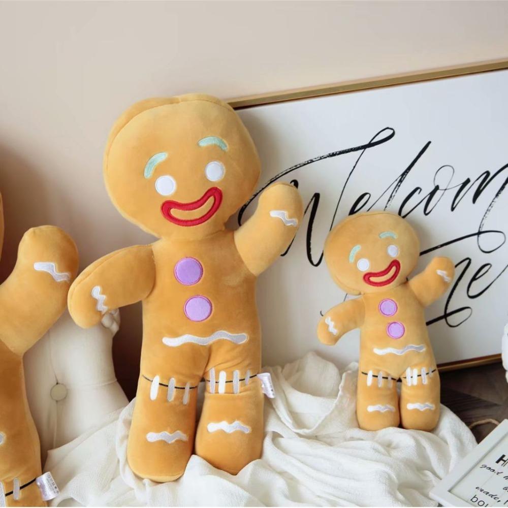 

Gingerbread Man Plush Doll Cute Soft Sofa Decoration Funny Cushion Pillow Gift