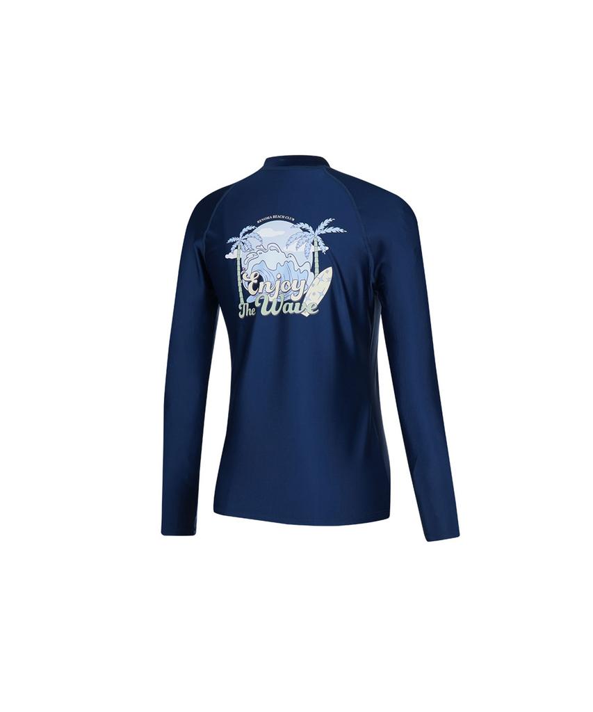 Lenomasuyeongbog Women'S Enjoy Round Rash Guard Navy Rn-Cs2F552-Nv
