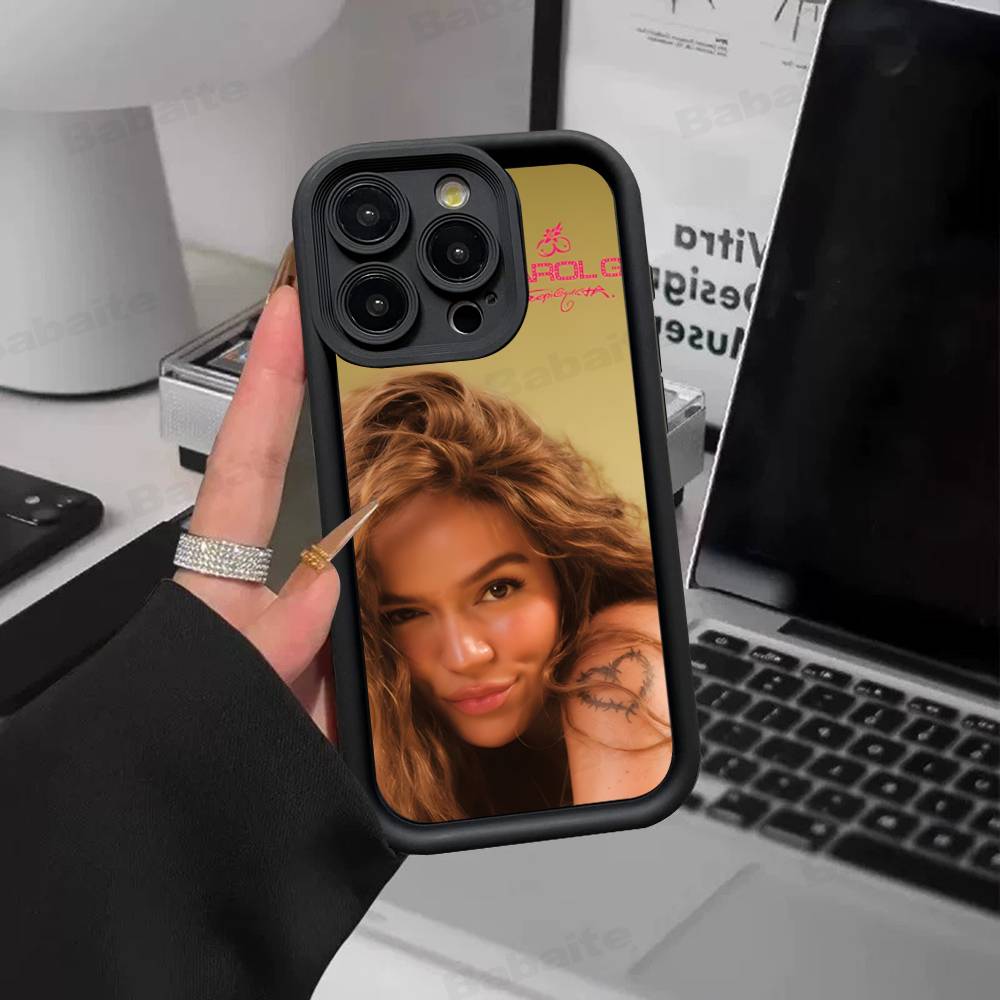 

Singer K-Karol G Phone Case For IPhone 17 16 15 14 Plus 13 12 11 Pro Max Silicone Cover iPhone 15 pro