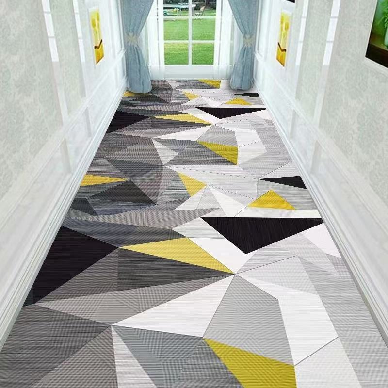 Light Luxury Diamond Shaped Pattern Lobby Carpets Rug Stairway Hallway Stairs Home Decor Corridor Aisle Runner Wedding Anti Slip