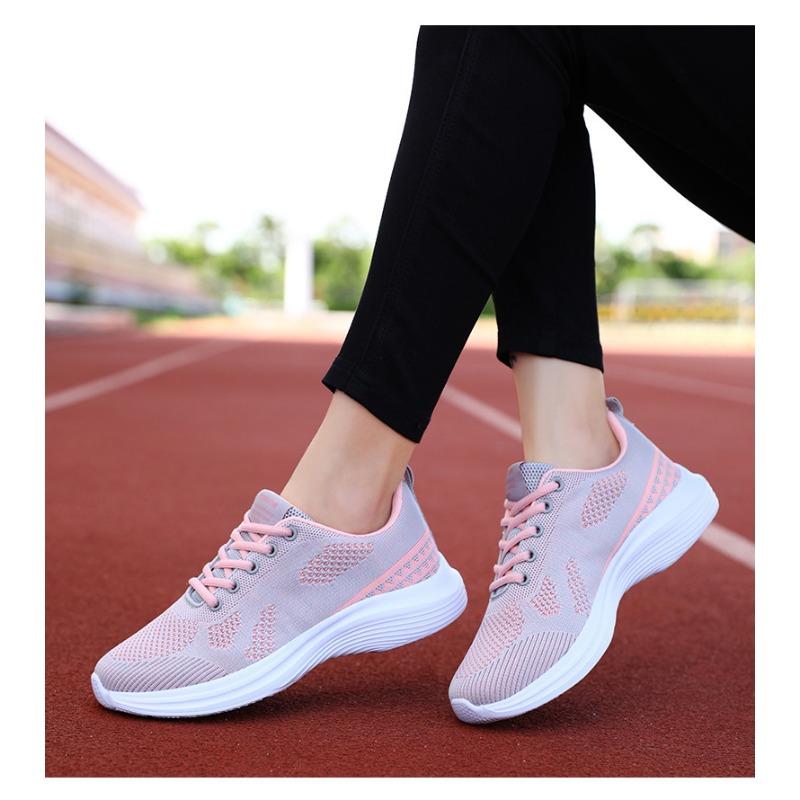 Autumn New Women's Shoes Breathable Fly Woven Mesh Running Shoes Casual Sports Shoes for Women
