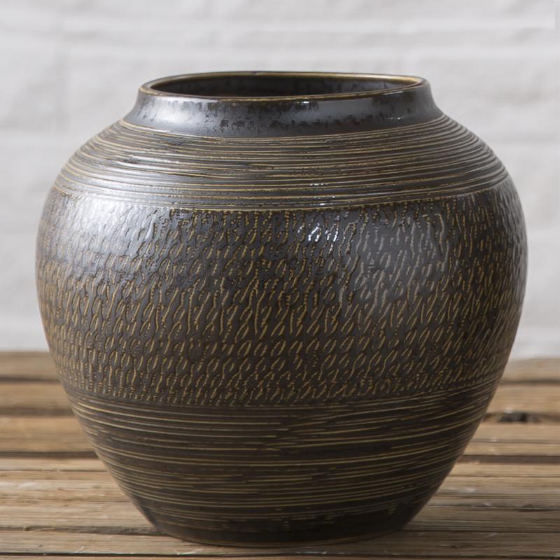 Ретро-керамическая китайская ваза для обеденного стола и гостиной