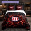 Stoke City Football Set Lenzuola 3 Pezzi Morbido Copripiumino con Federe Set Decorazione Camera da Letto per Casa