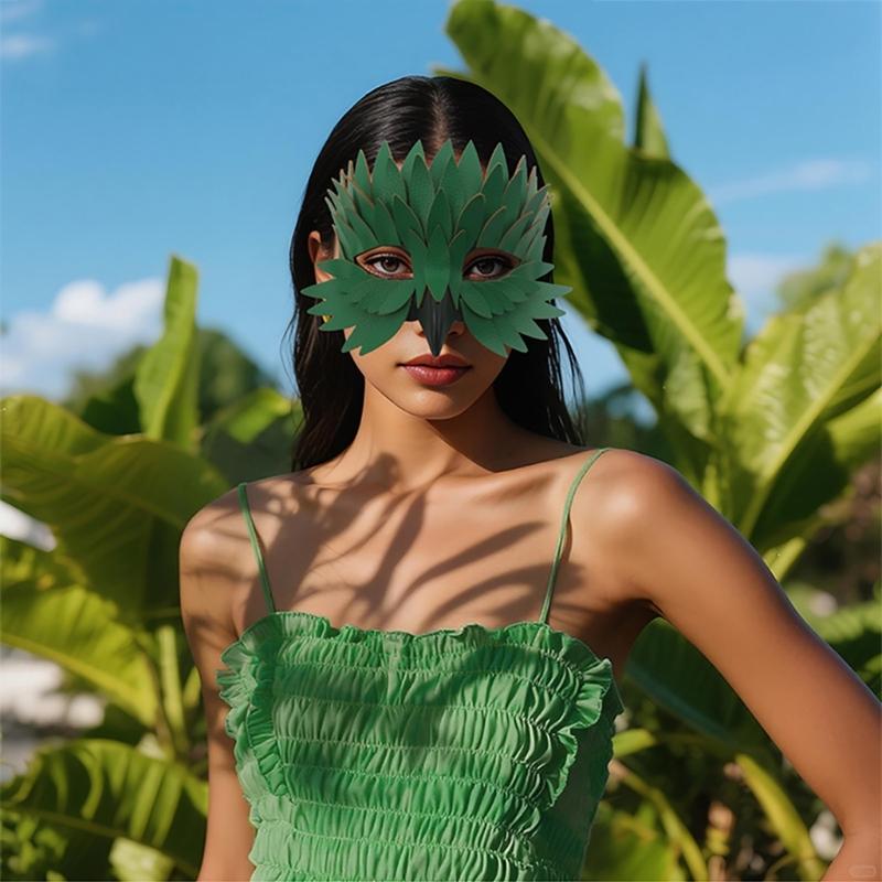 Unique Bird Beak Feather Style Half Face Mask Cosplay Accessory For Costume Parties Masquerades Theme Event