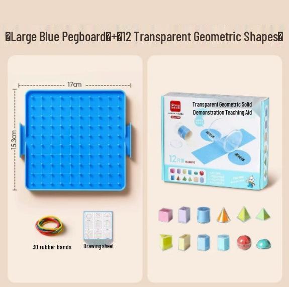 First Grade Math and Second Grade Geometric Shapes Nail Board for Kindergarten Learning