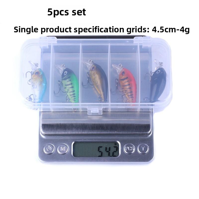 Lure bait set5-10PCSBoxed artificial bait, bionic bait, suitable for both freshwater and saltwater fishing equipment