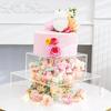Clear Cake Display Board Round/square Cake Tier Base Commercial Dessert Display Holders  Bakery