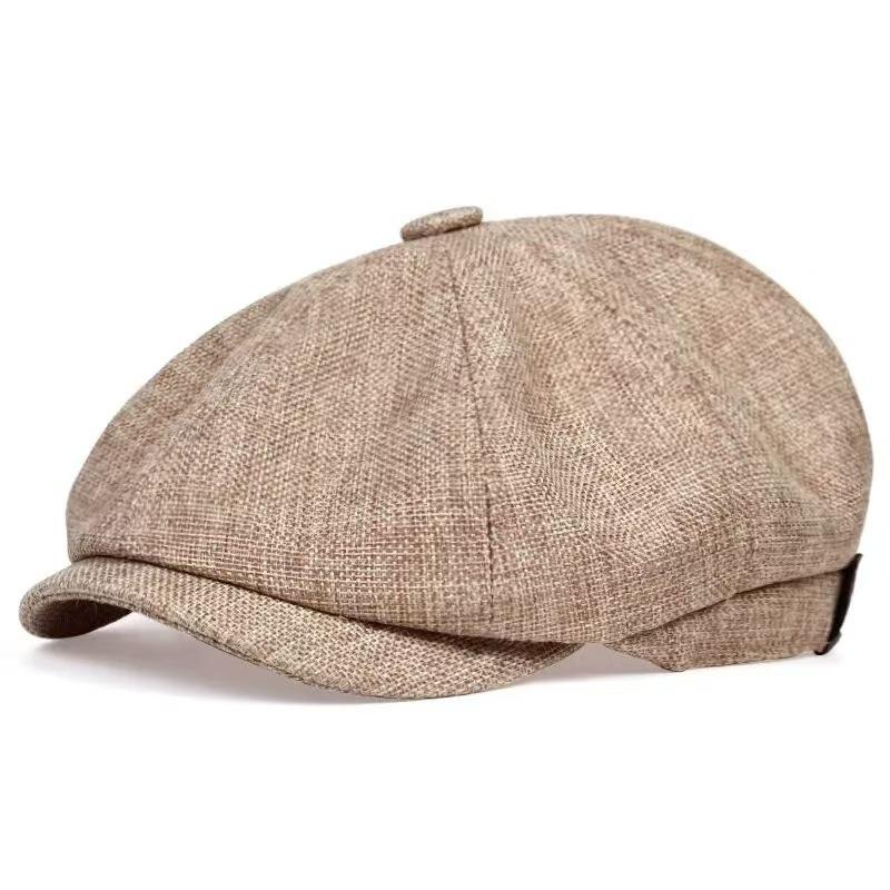 Hat Soft Newsboy Cap Men Grey Herringbone Flat Caps Women Men British Painters Hat Soft Autumn Winter Hats Octagonal Cap