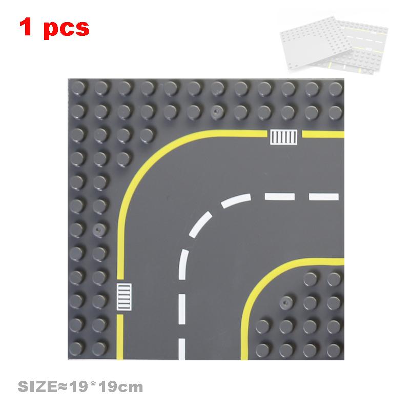 Big Particles Building Blocks City Construct Road Street Base Plates Sets Diy Bricks Accessories Educational Toys For Children