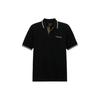 Polo Shirts Men's Black Polo Collar Moderate Straight Fit CO817-BLK