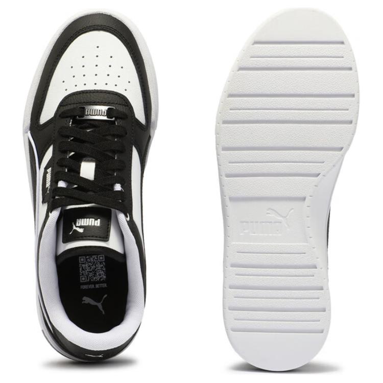 Puma Caven Dime Casual Comfortable Versatile Low-Top Sneakers Unisex Sneakers Black White 384953-24