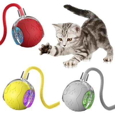 Interactive Cat Toy Ball Indoor Cats Intelligent Rolling Ball Automatically Changes Direction Fun Kitten Toy for Bored Cats Dogs Chasing Pouncing