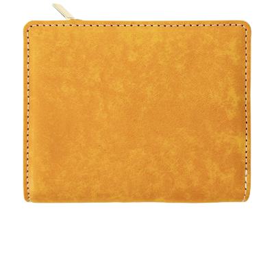 Trendy Yamagishi Leatheria L-Shaped Zipper Bifold Wallet, Genuine Cowhide Leather, Women's, WM-D4-02, Yellow