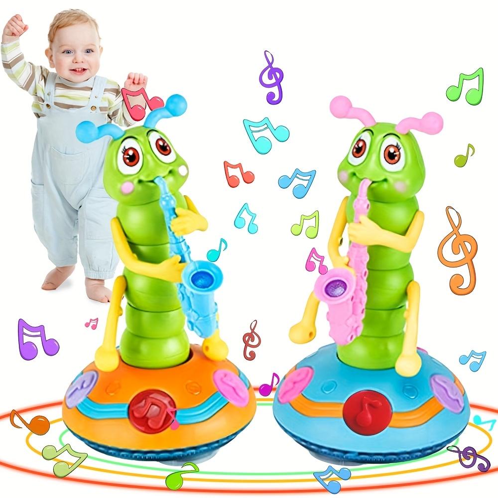 1pc Interactive Musical Caterpillar Toy, Twist And Play Worm with Dancing Lights, Educational Preschool Learning Aid for Motor Skills Development,