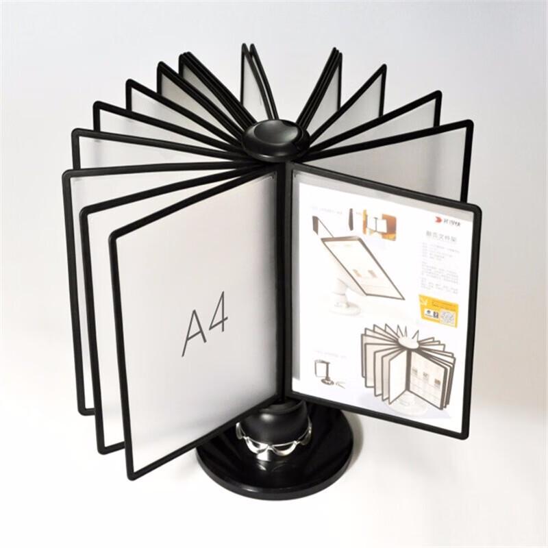 Desktop Rotary Flip-Page Document Display Stand