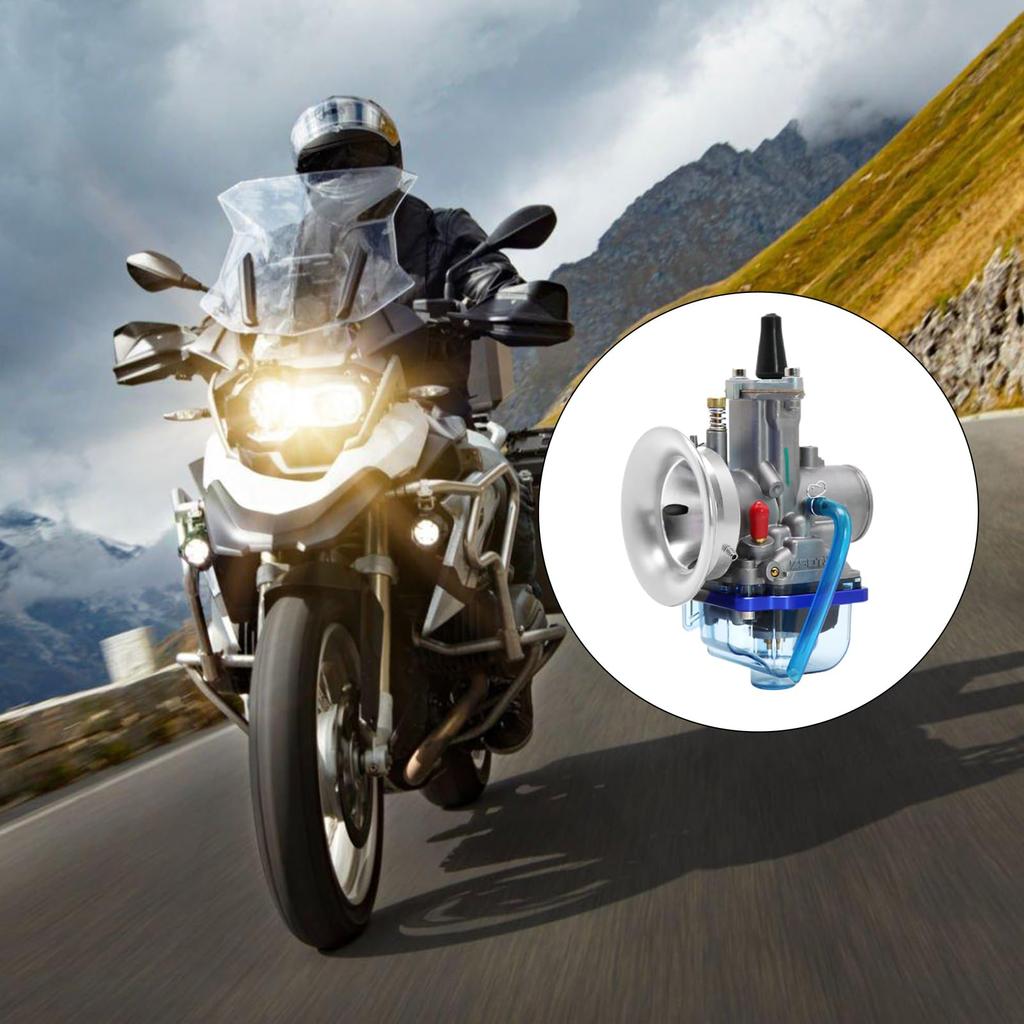 Motorcycle Carburetor Funnel - Speed Stack Air Intake Filter Trumpet for 50mm 55mm Engine,