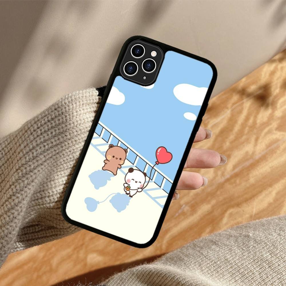 Cute Bubu Dudu Cartoon Phone Case For Iphone 11 12 13 14 15 Pro Max 17 16 Plus Hard PC+TPU Back Cover