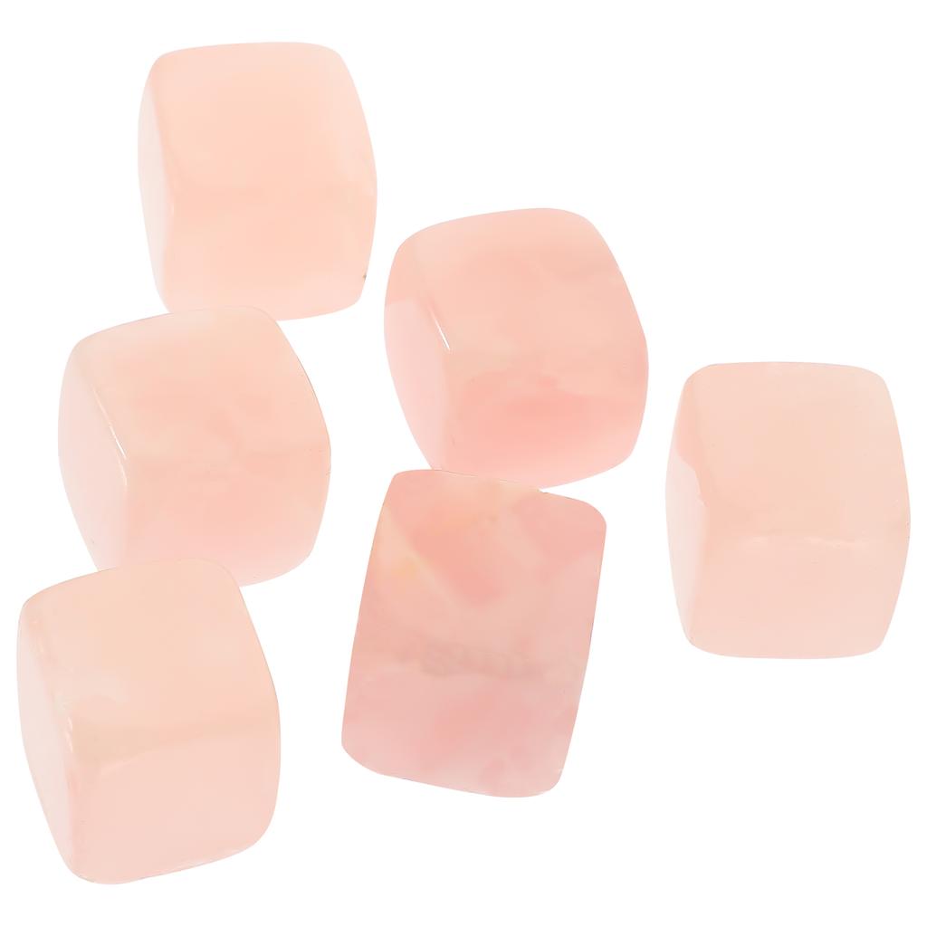 6 Pcs Whiskey Stone Ice Cube Gift Set for Women Drinks Reusable Stones Accessories Geometry Miss