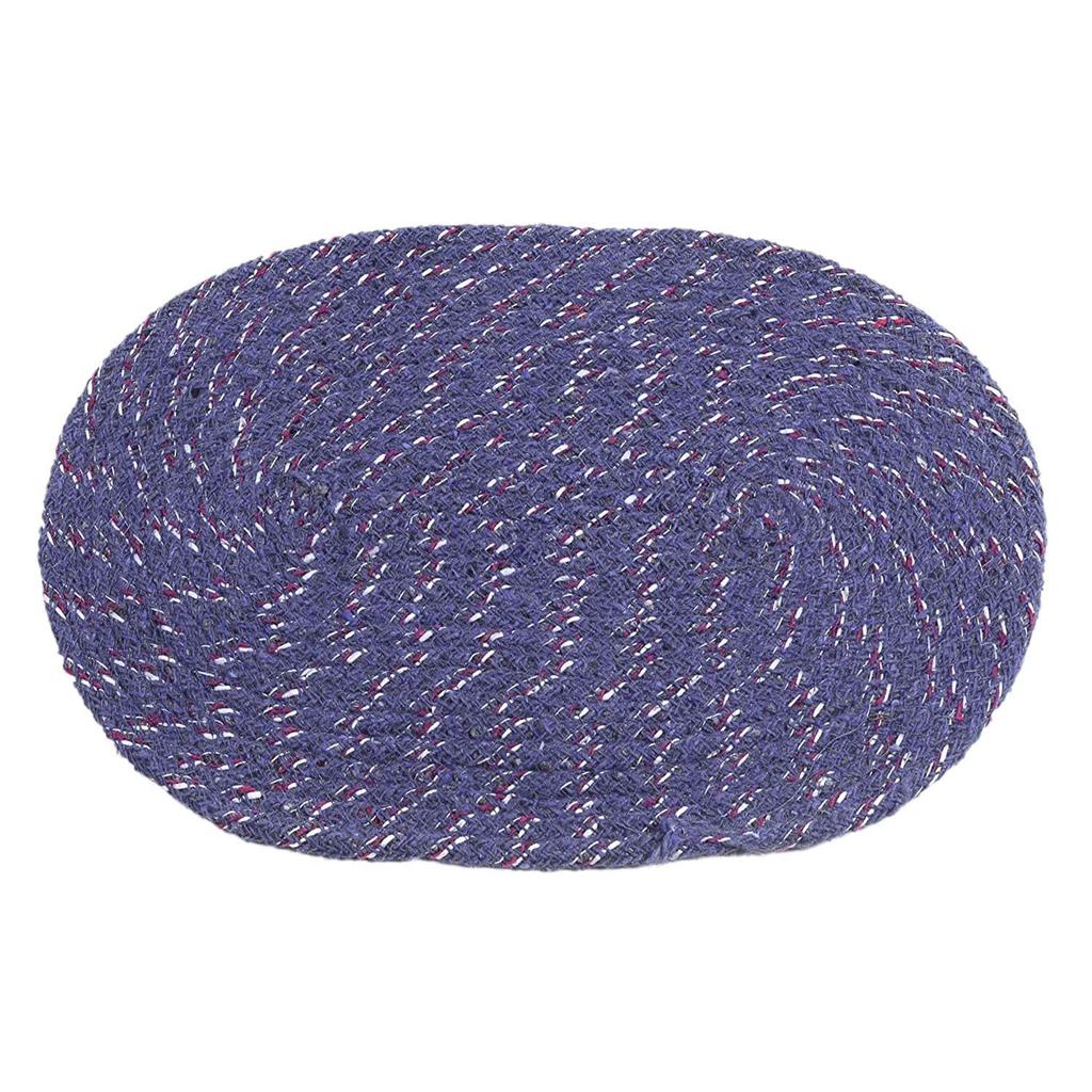 Cotton Oval Door Mat for Porch/Kitchen/Bathroom/Laundry Room