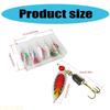 A1A2 5Pcs Fishing Spoons Lures Sequins Baits Casting Fish Lures Baits Fishing Lures